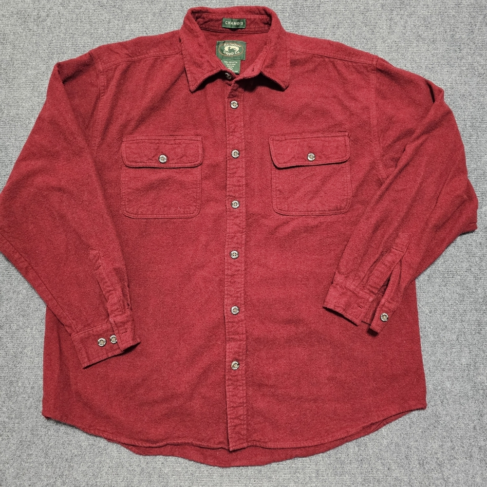 Vintage Stillwater Supply Co Chamois Flannel Button Up Shirt Mens 2XL Long Sleev - Picture 1 of 14